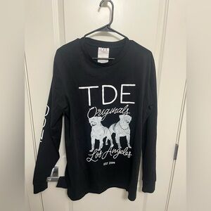 Top Dawg Entertainment Kendrick Lamar Long Sleeve Shirt Don't Worry Dog size L